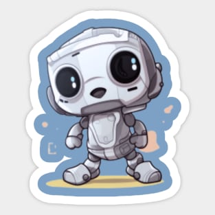 Adorable Baby Robot Design: A Delightful Fusion of Cuteness and Futuristic Charm Sticker